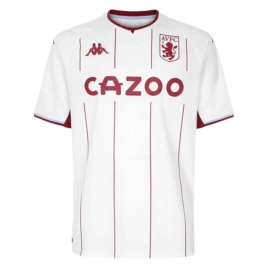 Kappa Maillot extérieur Aston Villa FC 2021/22 : Amazon.co